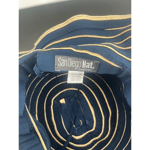 San Diego Hat Co Women’s Sun Hat Striped O/S RN#122405 - Picture 5 of 6
